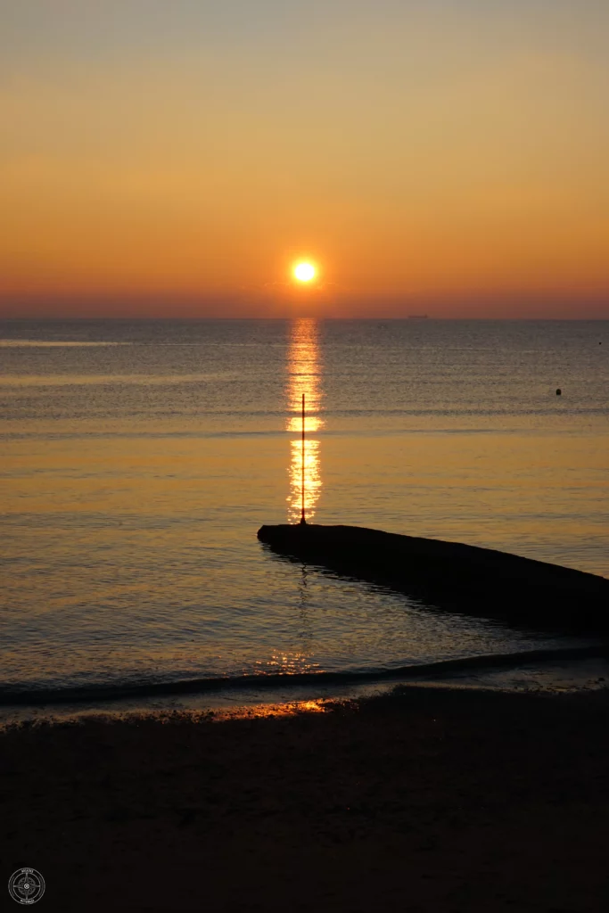 coucher de soleil plage d'Angoulins