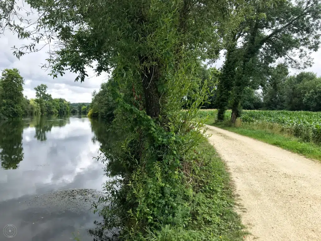 chemin de halage au bord de la Charente