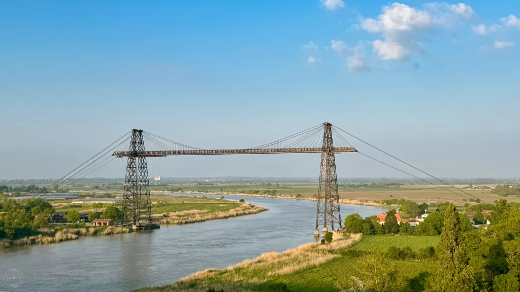 pont Transbordeur de Rochefort vu depuis le viaduc du Martrou